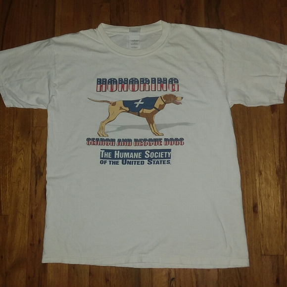 Vintage Humane Society Honor Rescue Dog t shirt - Picture 2 of 4